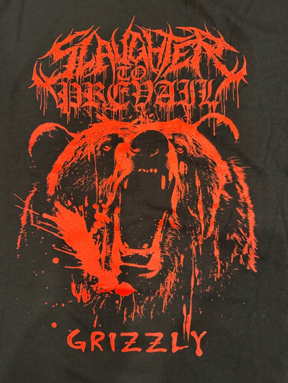 Slaughter To Prevail Grizzly Bear Band Tee Men’s Size Large - Picture 2 of 3